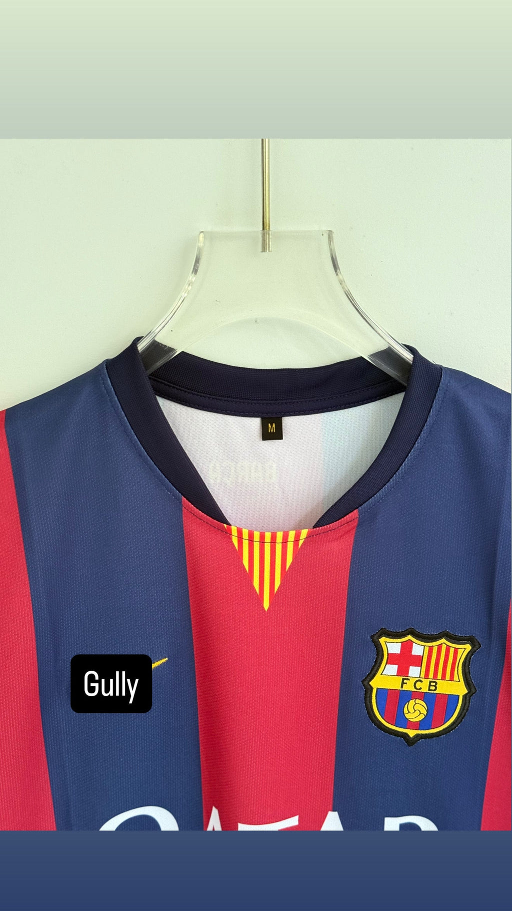 MESSI BARCELONA 2014 HOME KIT EMBROIDERY