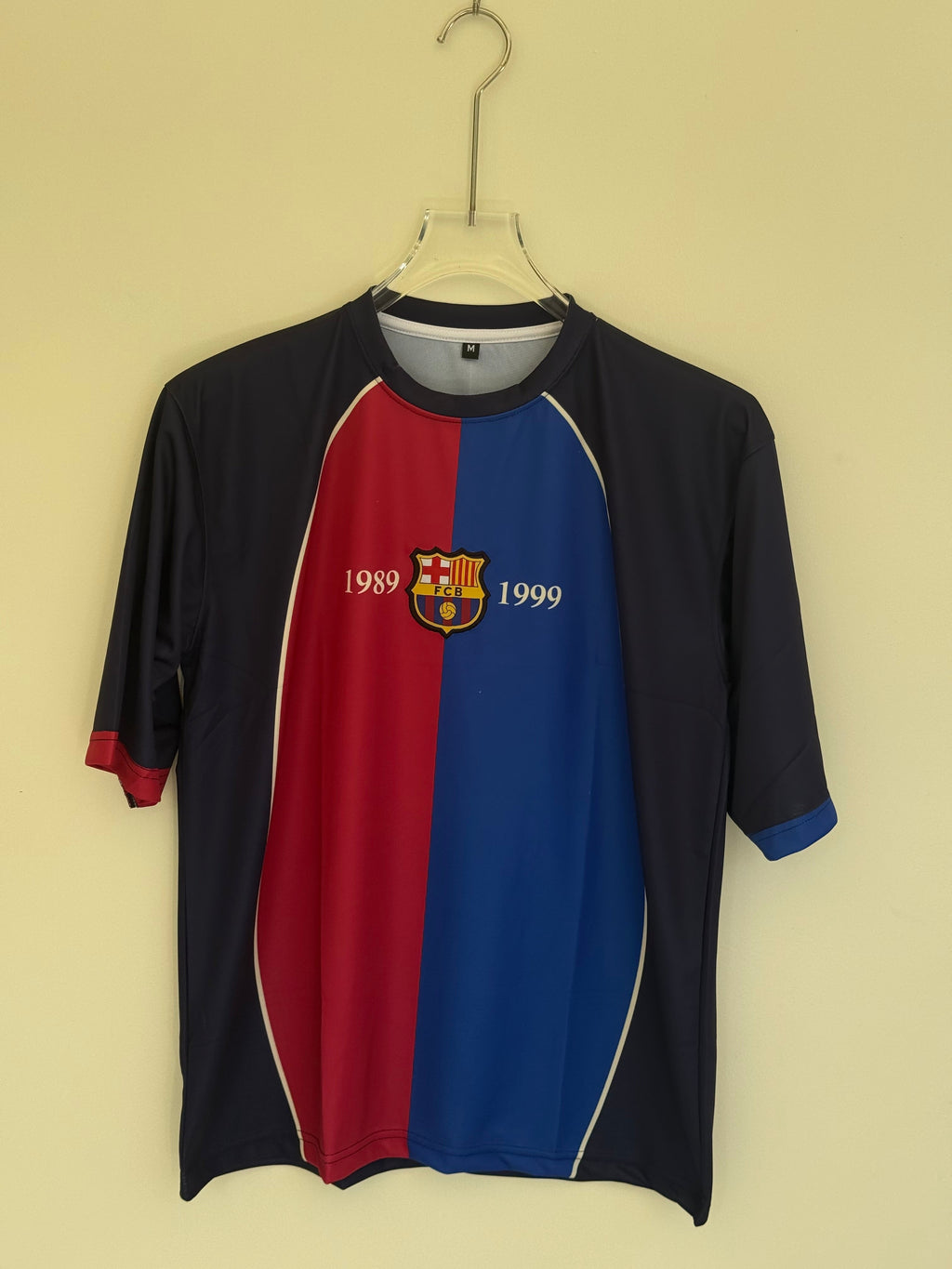 INIESTA BARCELONA HOME KIT FIVE SLEEV EMBROIDERY