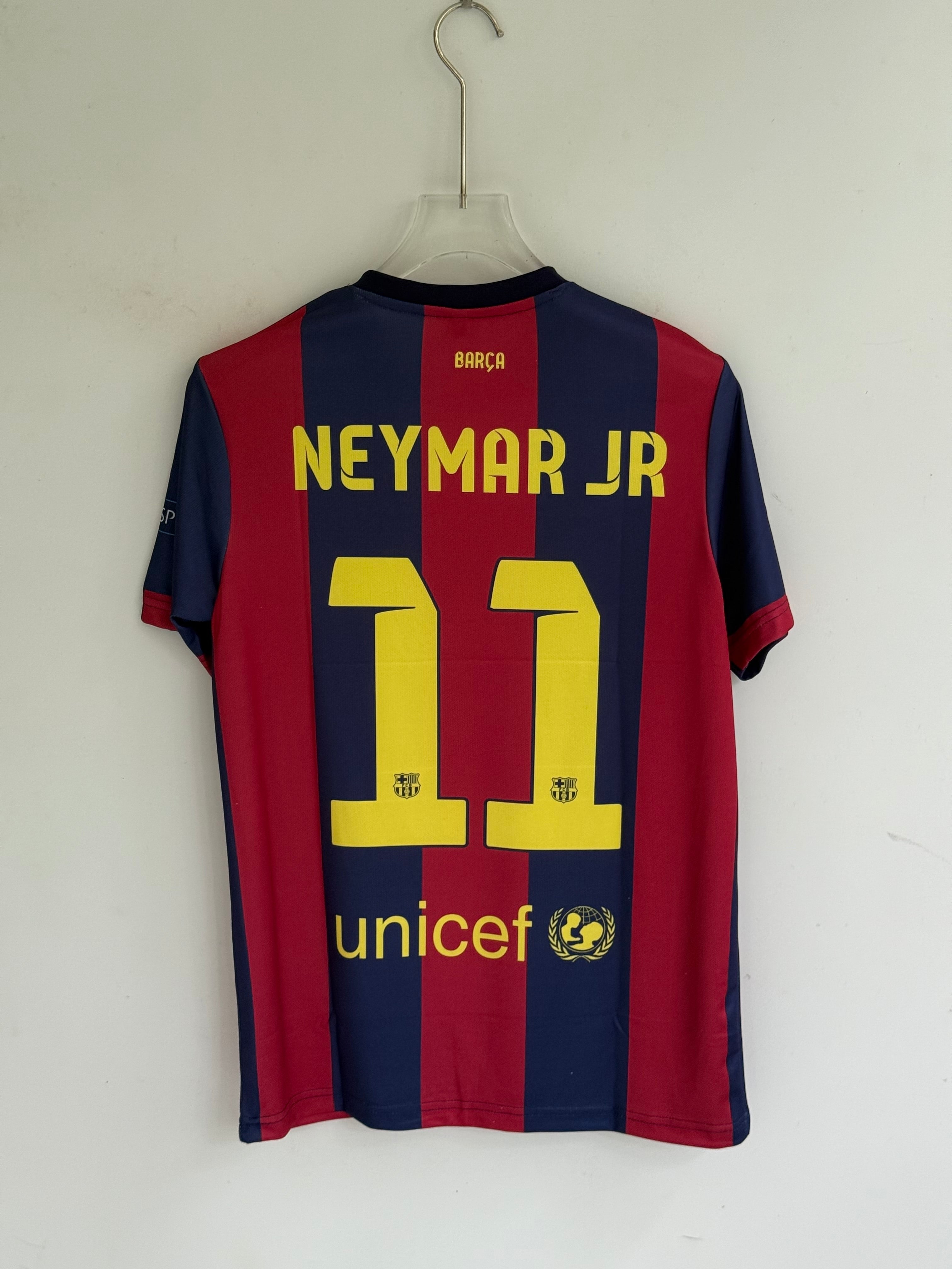 NEYMAR BARCELONA 2014 HOME KIT EMBROIDERY